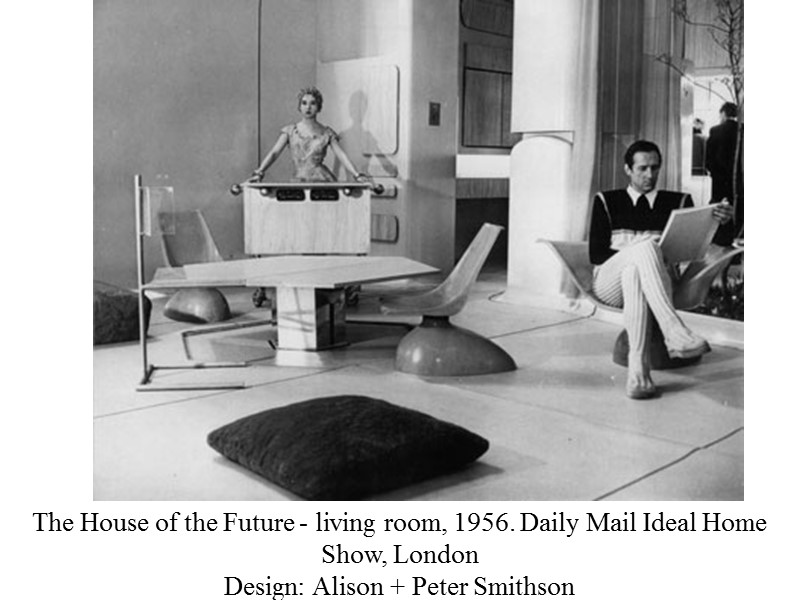The House of the Future - living room, 1956. Daily Mail Ideal Home Show,